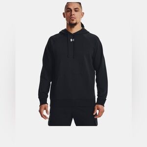 Men's UA Rival Fleece Hoodie Black Medium EUC
